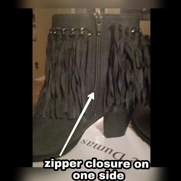 πHPππ΄New Pierre Dumas Gray fringe ankle boots - Picture 6 of 6